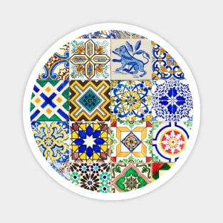 Azulejo — Portuguese tilework #21 Magnet